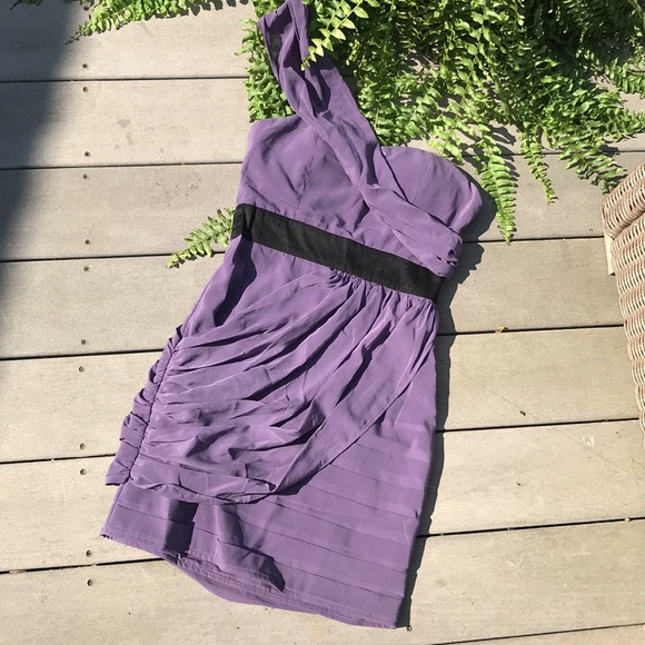 Purple Greek Goddess Mini Dress 